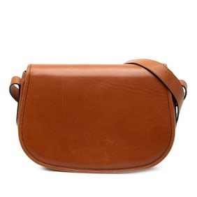 Salvatore Ferragamo Crossbody Shoulder Bag AG21 240 Brown Leather Women's