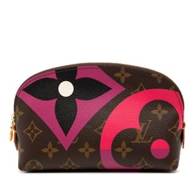 Louis Vuitton Game On Monogram Pochette Cosmetic Pouch, M80283, Brown Multicolor, Women's