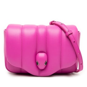 BVLGARI x AMBUSH Collaboration Serpenti Belt Bag/Shoulder Bag in Light Pink Leather for Women