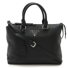 PRADA Prada Handbag Tote Bag Shoulder Leather Nero Black (Purchased at a Japanese Outlet) 1BA063