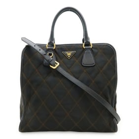 PRADA TESSUTO IMPUNTU handbag/shoulder bag in quilted nylon (NERO) black (1BG076)