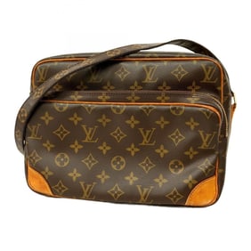 Louis Vuitton Monogram Nile Shoulder Bag M45244 Brown Women's