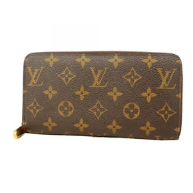 Louis Vuitton Monogram Zippy Wallet M60017 Brown Men's and Women's