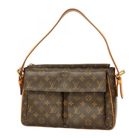 Louis Vuitton Monogram Viva Cite GM Shoulder Bag M51163 Brown Women's
