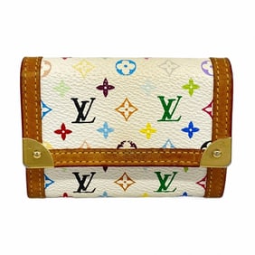 Louis Vuitton Monogram Multicolore Porte Monnaie Platter Wallet/Coin Case M92657 Bron Women's
