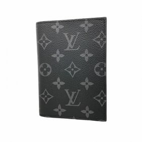 Louis Vuitton Monogram Eclipse Couverture Passport NM M64501 Black Men's Case/Business Card Holder