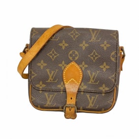 Louis Vuitton Monogram Mini Cartouchiere Shoulder Bag M51254 Brown Women's