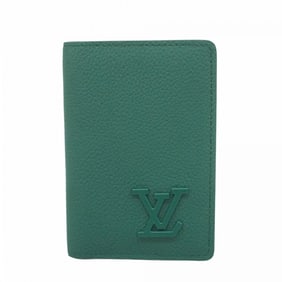 Louis Vuitton LV Aerogramme Organizer de Poche M82276 Green Men's Business Card Case