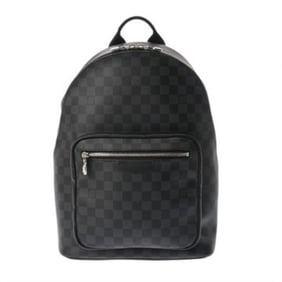 LOUIS VUITTON Damier Graphite Josh NV Black N40365 Men's Canvas Backpack/Daypack, A-Rank, Pre-Owned,