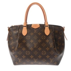 LOUIS VUITTON Louis Vuitton Monogram Turen PM Brown M48813 Women's Canvas Handbag, AB Grade,