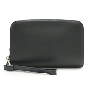 LOUIS VUITTON Taiga Baikal Second Bag, Clutch Handbag, Ardoise, Black, M30182