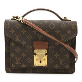LOUIS VUITTON Monogram Monceau 26 Second Bag, Clutch Handbag, Shoulder Bag (Key Missing) M51187