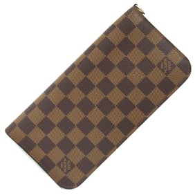 Louis Vuitton Damier Portefeuille Ansolite Bi-fold Long Wallet N63071 Round Women's LOUIS VUITTON