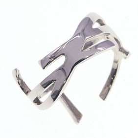Yves Saint Laurent Saint Laurent Opium Twist Ring 670468 Silver Metal Cassandra Size 10.5 US 5.5