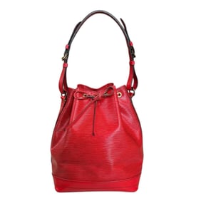 Pre-owned Louis Vuitton Noe Epi Shoulder Bag, Leather M44007, Red, Women's