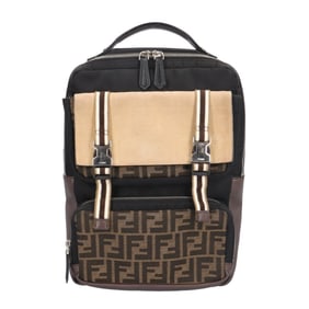 Pre-owned Fendi Zucca Backpack/Daypack, Nylon 7VZ047, Men's