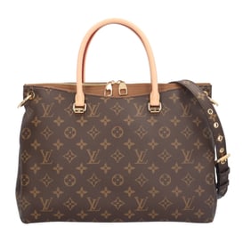 Pre-owned Louis Vuitton Pallas Monogram Shoulder Bag in Canvas M40907, Brown, Women's.