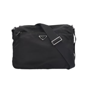 Prada Shoulder Bag, Nylon Black, Women's, Pre-owned