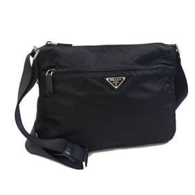 Prada Shoulder Bag Black Nylon Leather Crossbody Women's PRADA