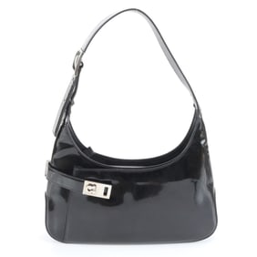 Salvatore Ferragamo Gancini Leather One-Shoulder Bag AB-21 0170 Women's