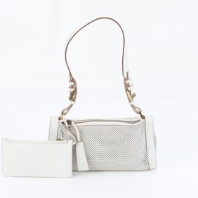 Gucci 92707 Leather Shoulder Bag with Pouch, One-Shoulder Design, Gold Hardware, Women's