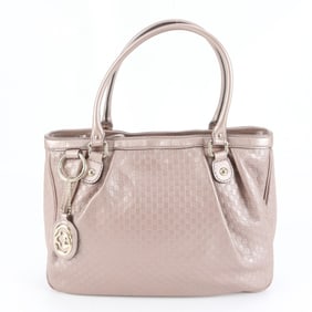 Gucci Micro Guccissima Sukey 296835 Leather Tote Bag Shoulder for Women