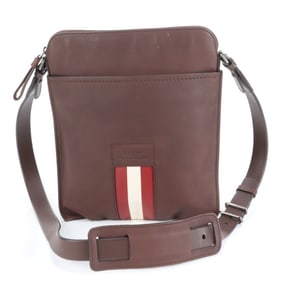 Bally Trainspotting Leather Messenger Shoulder Bag, Brown, Men's