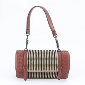 Bottega Veneta Intrecciato Chain Shoulder Bag Tote Handbag Women's