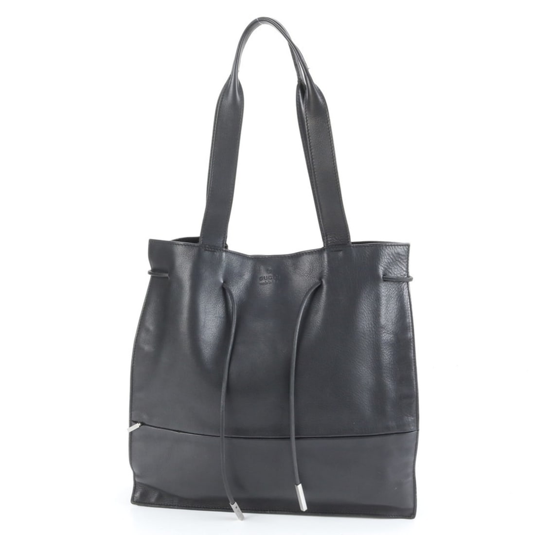 Gucci 002 1052 Leather Tote Bag Shoulder Business Black Men's: --- Catalog ---Category: SizeSize (HxWxD): 33cm x 34cm x 8cm / 12.99'' x 13.38'' x 3.14''Category: DesignType: Tote bagColor: BlackGender: MenMaterial: Leather Category: GeneralMPN: 002 1052Brand: Guc