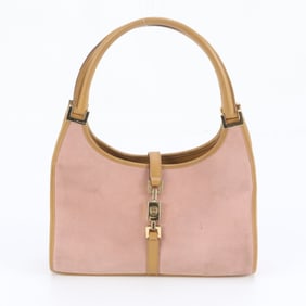 Gucci Jackie 002 1068 Leather Shoulder Bag, Handbag, Pink, Women's