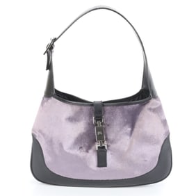 Gucci Jackie Velour 001 3306 Leather Shoulder Bag for Women