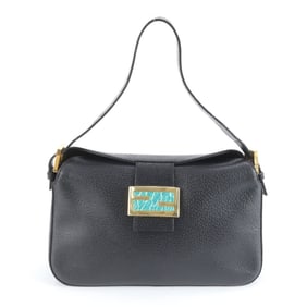 Fendi Mamma Baguette 26725 Leather Shoulder Bag/One-Shoulder Tote in Black for Women