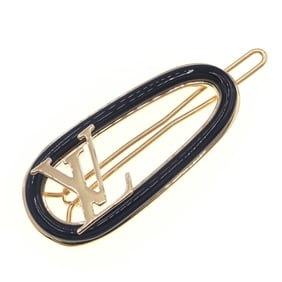 Louis Vuitton Barrette My LV Chain M02294 Gold and Black Metal Hair Clip for Women LOUIS VUITTON