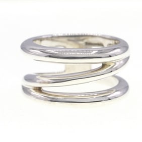 Tiffany & Co. Diagonal Sterling Silver Ring, Size 13, US 6.5, Women's, TIFFANY CO