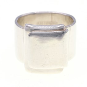 Hermes ring in sterling silver (925) size 59, old classic, men's.