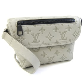 Louis Vuitton Monogram Shadow Pulse Wearable Wallet Shoulder Bag M14794 Sand Light Gray Men's LOUIS