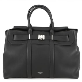 Louis Vuitton Georges Tote GM Calfskin Leather Bag M23155 LOUIS VUITTON Black Men's