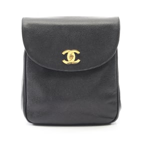 CHANEL Coco Mark Backpack Bag in Calfskin Leather (Cowhide) for Women Black