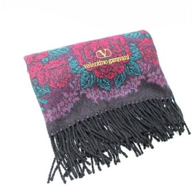 Valentino Garavani Women's Throw, Black and Purple, 83 x 132 cm