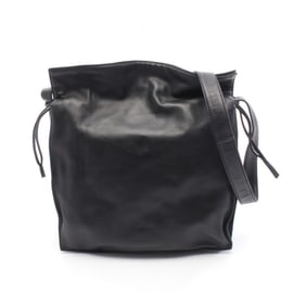 Loewe Flamenco Anagram Shoulder Bag, Old Style, Leather, Women's, Black