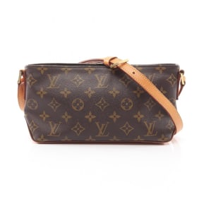 Louis Vuitton Trotter Shoulder Bag, Coated Canvas and Leather, Monogram, Women's, Brown, M51240