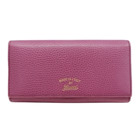 Gucci Women's Swing Continental Wallet in Purple Leather (354498)