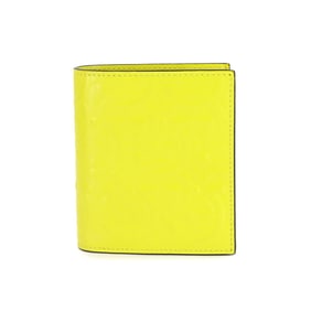 Salvatore Ferragamo Gancini Compact Bifold Wallet in Yellow Leather
