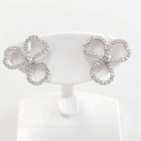 Tiffany pt950 Paper Flower Earrings 6671 & Co.