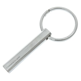 Tiffany & Co. 41.3g Keychain, Bar Design, Key Ring, SV925 Silver
