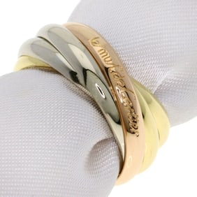 Cartier Trinity 5-Row #52 Ring, 18K Yellow Gold/18KPG/18KWG, Women's