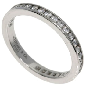Tiffany Channel Full Eternity Diamond Ring in Platinum PT950 for Women. TIFFANY & Co.