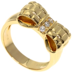 Christian Dior Dior Ribbon Diamond Ring in 18K Yellow Gold for Women