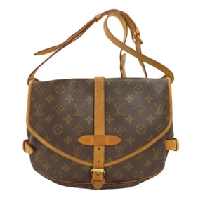Louis Vuitton M42256 Saumur 30 Shoulder Bag Monogram Canvas Women's LOUIS VUITTON