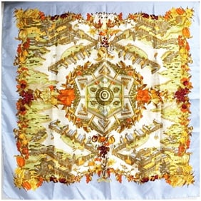 Hermes Scarf/Muffler Carré 90 "Au Pays de Cocagne" (In Paradise) for Women
